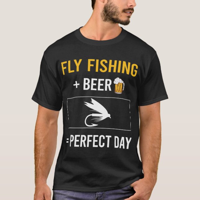 T-shirt Pêche à la mouche du jour de la bière (Devant)