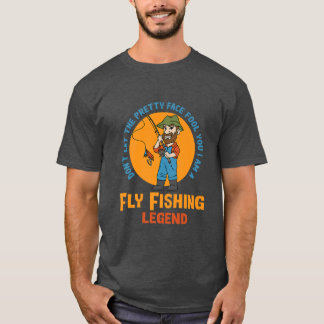 T-shirt Pêche à la mouche Légende Nature Hobby Pêcheur 