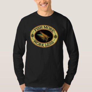 T-shirt Pêche à la mouche Saumon