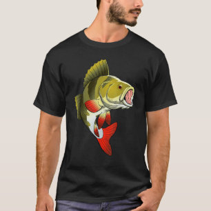 T-shirt Pêche à la perche des pêcheurs monstres de poisson