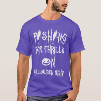 T-shirt Pêche à la traîne sur Halloween Night Déplaisant g