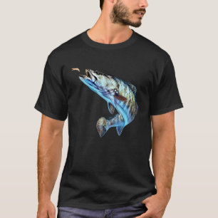 T-shirt Pêche à la truite mouchetée  Hommes Femmes & Enfan