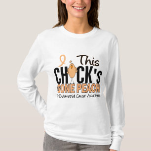 T-shirt Pêche allée par poussin de CANCER DU CORPS UTÉR