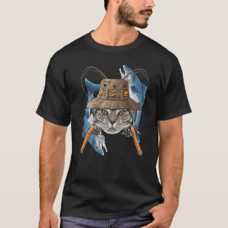 T-shirt Pêche American Shorthair Chat Pêcheur Extérieur F