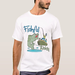 T-shirt Pêche amusante - Pensée pêche