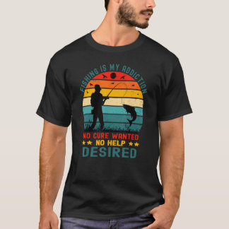T-shirt Pêche Attraper Poisson Canne à Pêche