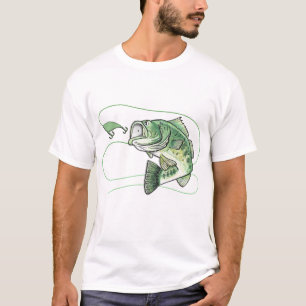 T-shirt Pêche au bar sautante de grande gueule
