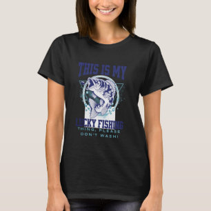 T-shirt Pêche au Bass Drôle Papa Pêcheur, C'est Ma Pêche C