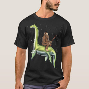 T-shirt Pêche au Bigfoot Loch Ness Monster