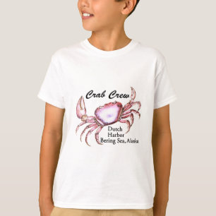 T-shirt Pêche au crabe de la mer de Béring Alaska