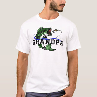 T-shirt Pêche au Poisson de Fond Grand-Père Pêcheur