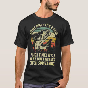T-shirt Pêche au Saumon Parfois Attraper une Ivresse Humou
