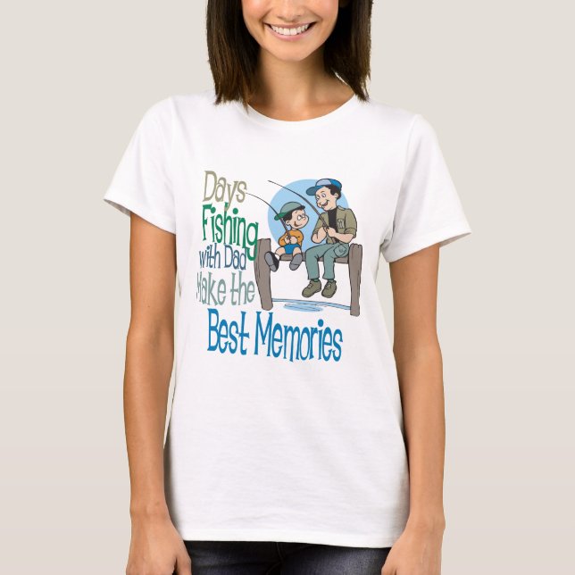 T-shirt Pêche avec chemise de Fête des pères papa (Devant)