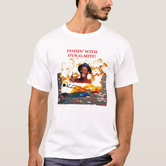 T-shirt Pêche avec des Dyne-o-acarides !