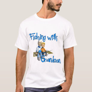 T-shirt Pêche avec la chemise de pêche de petit-fils