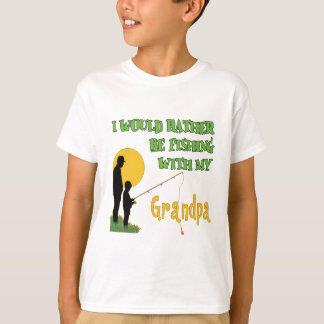 T-shirt Pêche avec le grand-papa