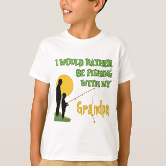 T-shirt Pêche avec le grand-papa