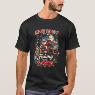 T-shirt Pêche avec le Père Noël