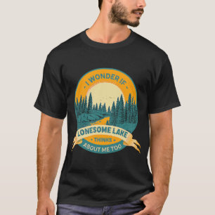 T-shirt Pêche Bateau Camping Lac Vacation Lonesome Lak
