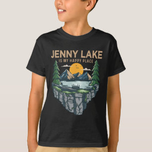T-shirt Pêche Bateau Camping - My Happy Place Jenny Lak