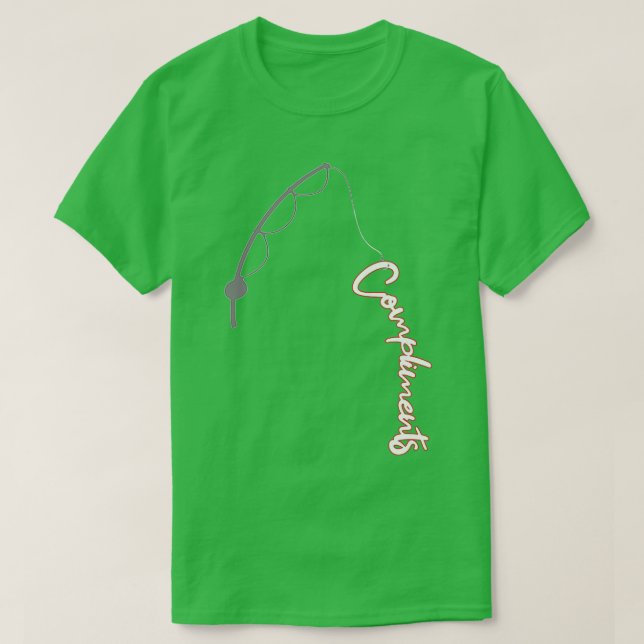T-shirt Pêche blanc pour les compliments (Design devant)