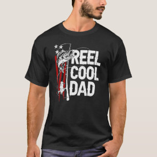 T-shirt Pêche bobine Cool Papa Papa Papa Papa Pêcheur Pêch