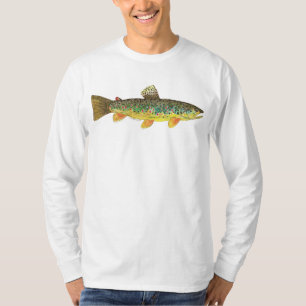 T-shirt Pêche Brown à la truite