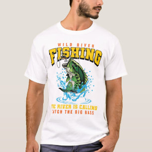 T-shirt Pêche Capture Le Big Bass Fisher Poisson Cadeau