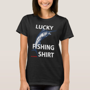 T-shirt Pêche Chanceuse Hommes Femmes Enfants Pêcheur