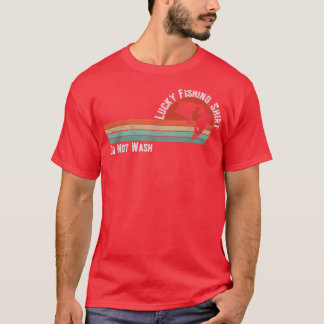 T-shirt Pêche chanceuseNe pas laver pêche Vintage 2357