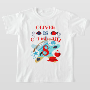 T-shirt Pêche chemise d'anniversaire O-Fish-Ally