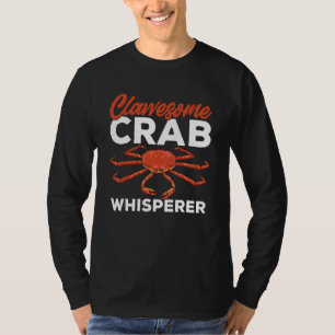 T-shirt PêChe Crabe Clawesome Chuchoteur Crabe Royal Rouge