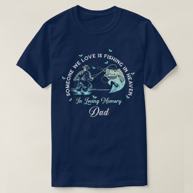 T-shirt Pêche Dans Le Mémorial De Pêche Père Du Ciel (Design devant)