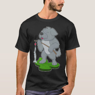 T-shirt Pêche de poisson de chien
