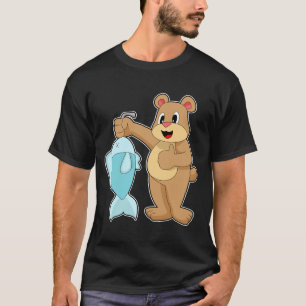 T-shirt Pêche de poisson d'ours