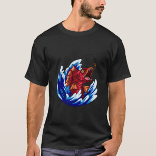T-shirt Pêche de poissons carnivores rétro