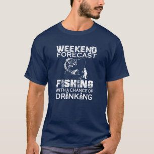 T-SHIRT PÊCHE DE PRÉVISION DE WEEK-END