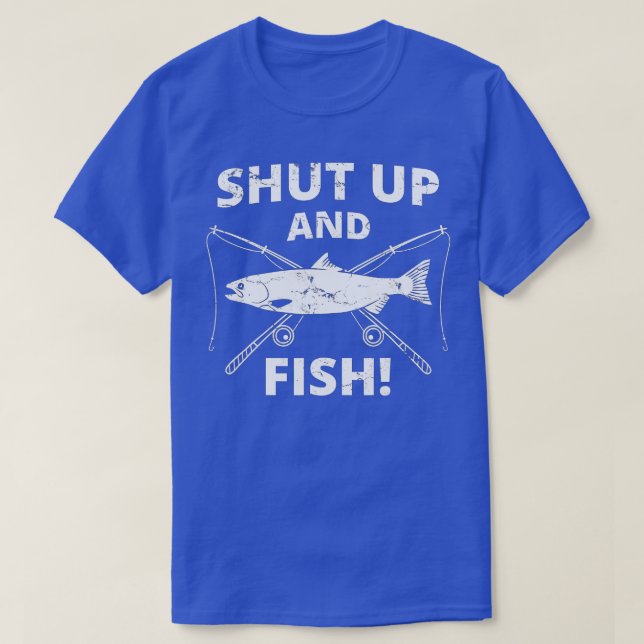 T-shirt Pêche Drôle _ Fermer Et Poisson _ Pêche (Design devant)