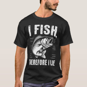 T-shirt Pêche Drôle Je Pêche Donc Je Mens