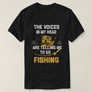 T-shirt Pêche Drôle Pêcheur Les Voix dans ma tête