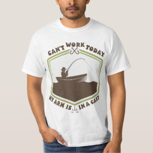 T-shirt Pêche drôle pour hommes femmes pêcheur bras jeté