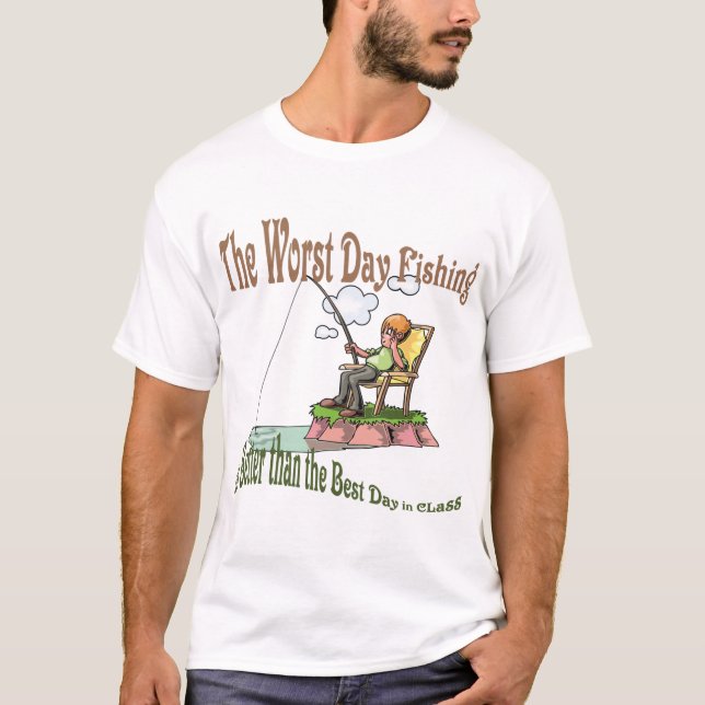 T-shirt Pêche du pire jour (Devant)