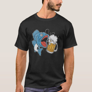 T-shirt Pêche du poisson-chat Poisson-chat et bière C'est