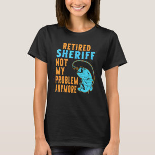 T-shirt Pêche du shérif à la retraite Retraite