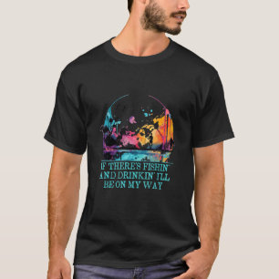 T-shirt Pêche et boisson humour drôle de pêcheur Pêcheur B