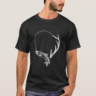 T-shirt Pêche Et Chasseur De Chasse Antler Elk Deer Chasse