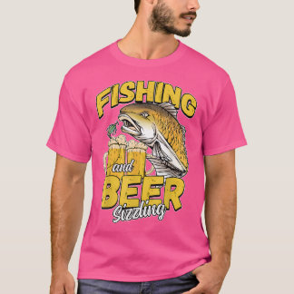 T-shirt Pêche Et Pêche À La Petite Bière Pêcheur Dit F
