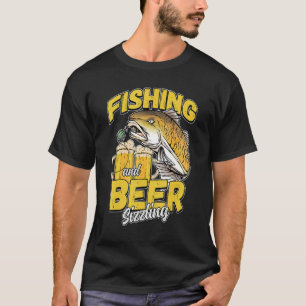 T-shirt Pêche Et Pêche À La Petite Bière Pêcheur Dit F