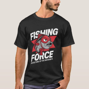 T-shirt Pêche Force Drôle Cadeau de Pêcheur pour Hommes Ac