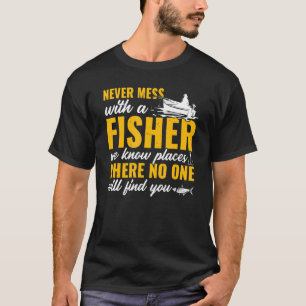 T-shirt Pêche Hommes Un Pêcheur Ne Se Mêle Jamais à Un P